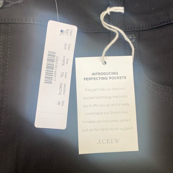 J. crew new black 9" mid-rise stretchy toothpick jean - Picture 6 of 11
